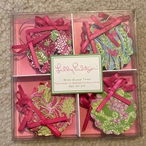 NWT Lilly Pulitzer Wine Glass Tags